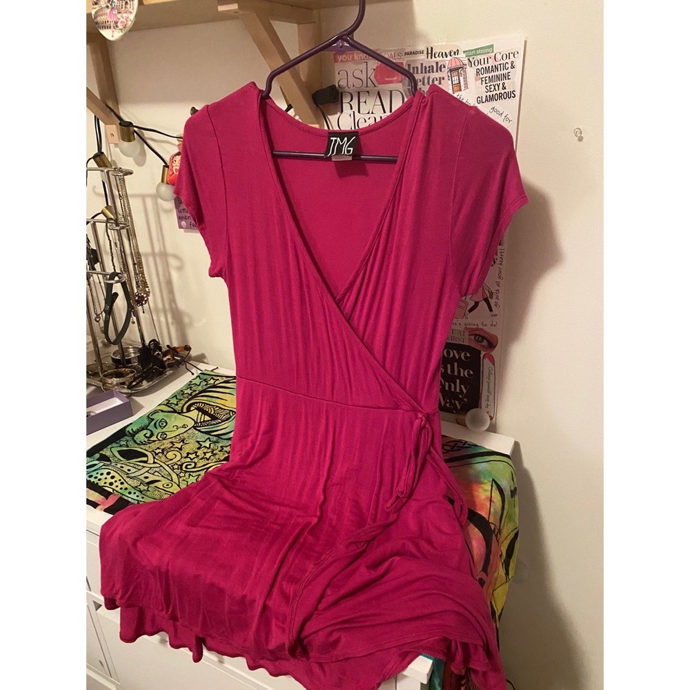 Fuschia Midi Dress
